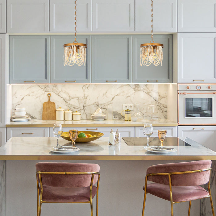 Mitzvah 1-Light Gold Pendant Light