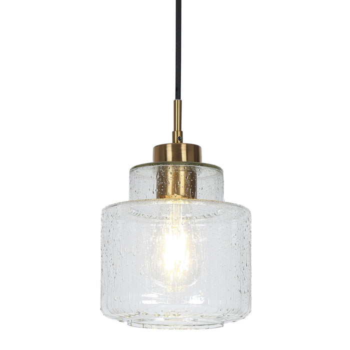 Jorelyn 1-Light Brass Pendant Light