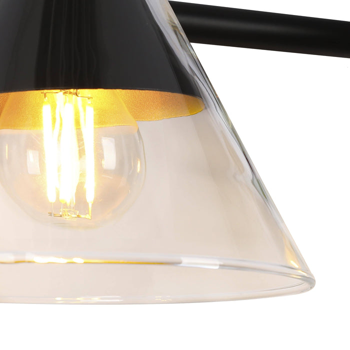 Moolis 4-Light Black and Brass Bathroom Vanity Light