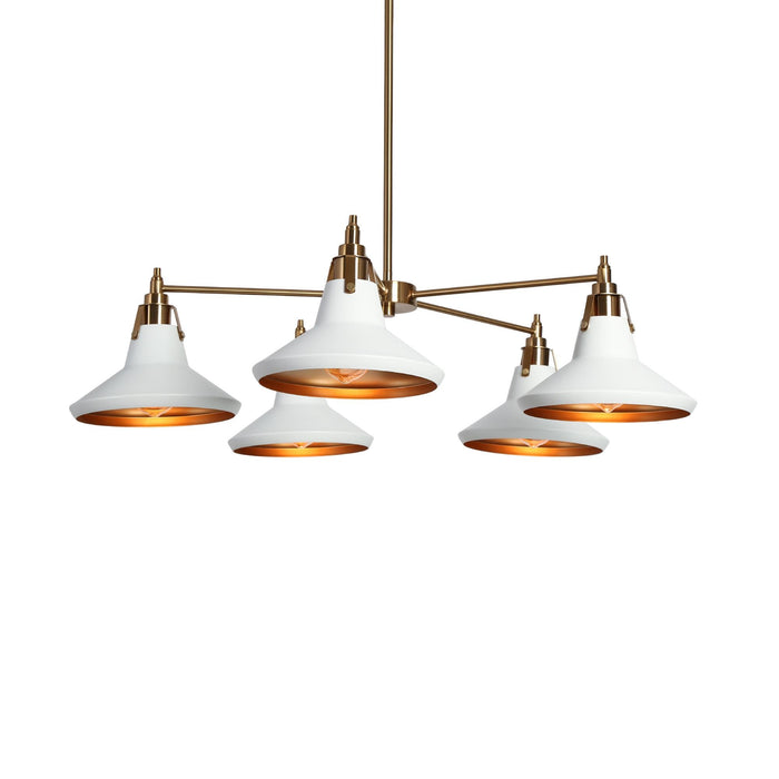 Tencan 5-Light Gold Chandelier