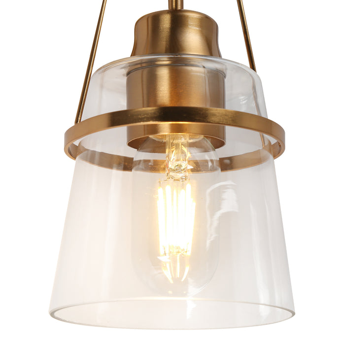 Dendro 3-Light Brass Bathroom Vanity Light