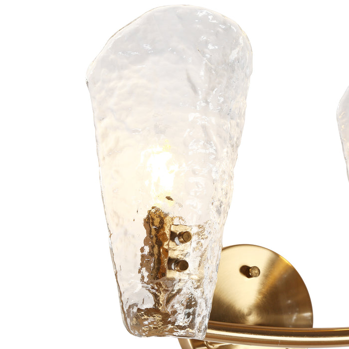 Aufenro 2-Light Brass Bathroom Vanity Light