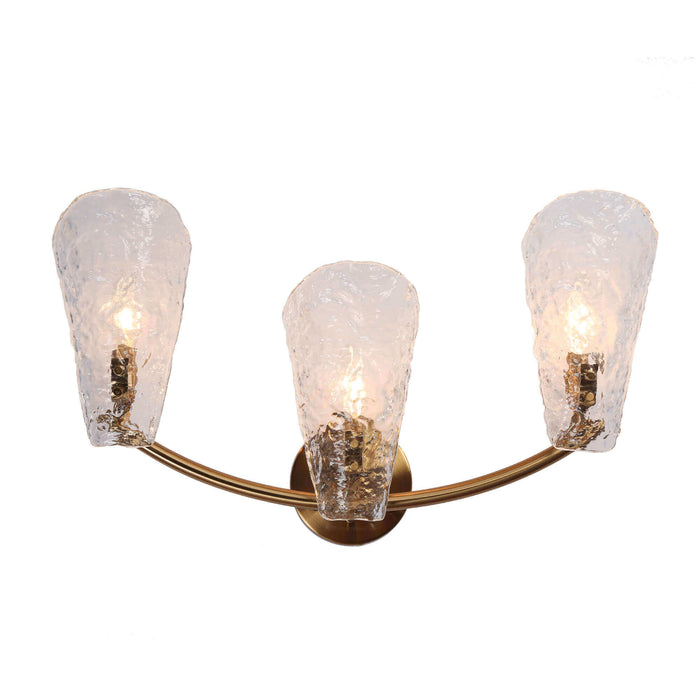 Aufenro 3-Light Brass Bathroom Vanity Light