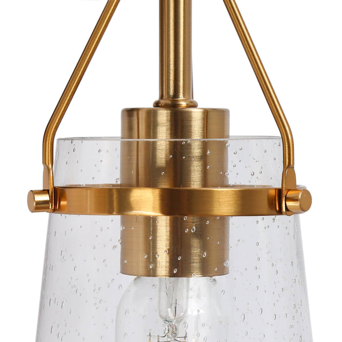Auisre 2-Light Black and Brass Bathroom Vanity Light