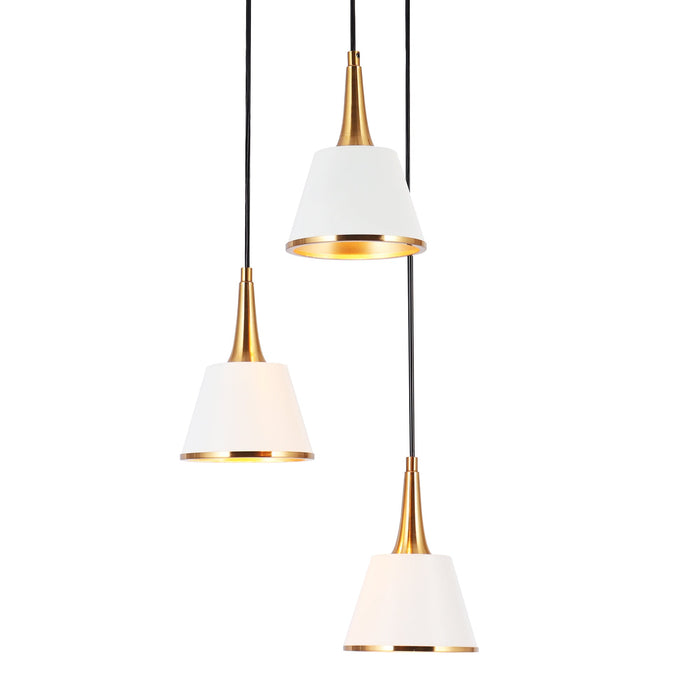 Idaikos 3-Light Gold Chandelier