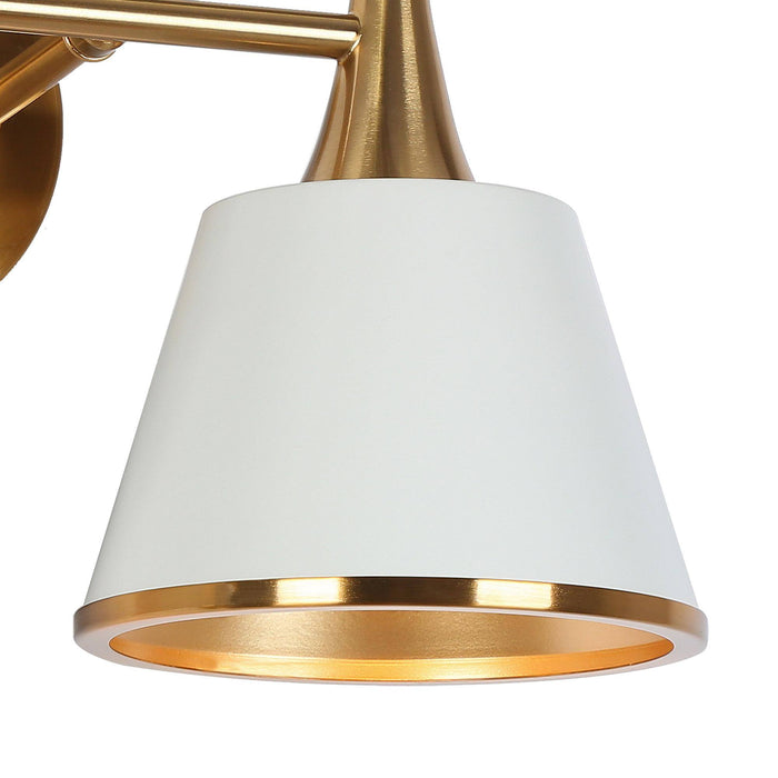 Idaikos 2-Light Brass Bathroom Vanity Light
