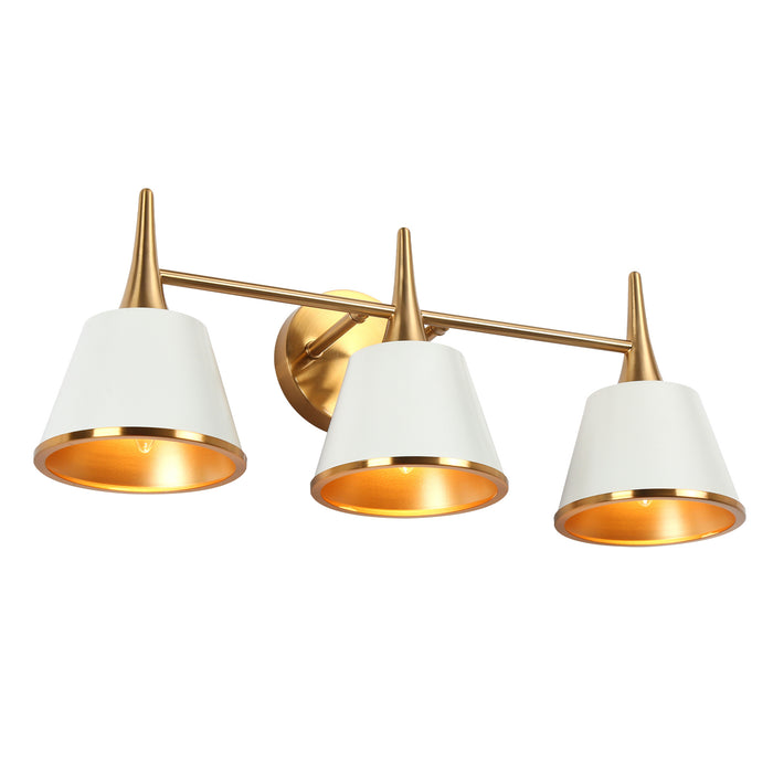 Idaikos 3-Light Gold Vanity Lights