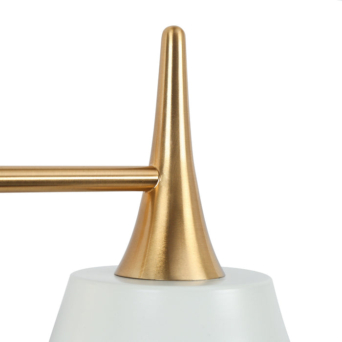 Idaikos 3-Light Brass Bathroom Vanity Light