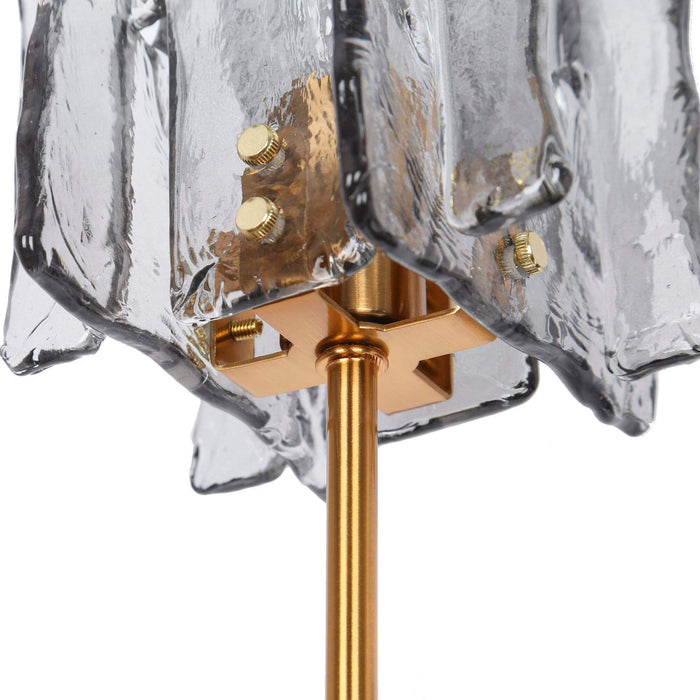 Echona 2-Light Black and Brass Bathroom Vanity Light