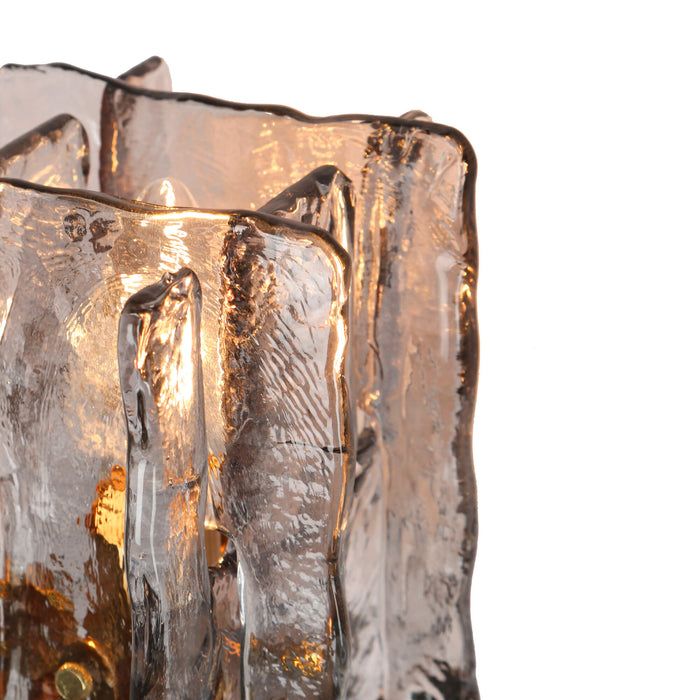 Echona 3-Light Black and Brass Bathroom Vanity Light