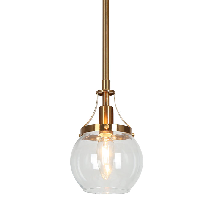 Nivella 1-Light Brass Pendant Light