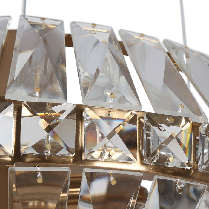 Qirvane 3-Light Brass Chandelier