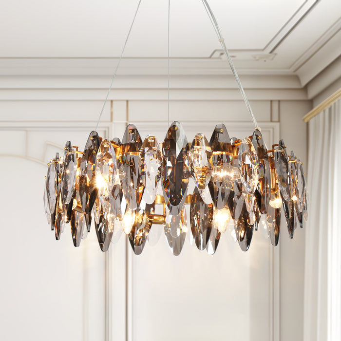Erython 6-Light Brass Chandelier