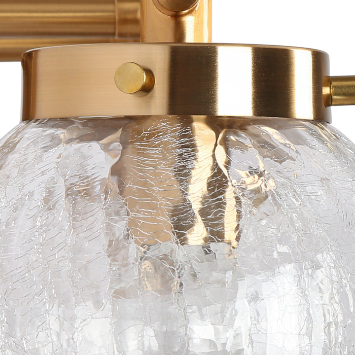 Ariene 2-Light Brass Bathroom Vanity Light