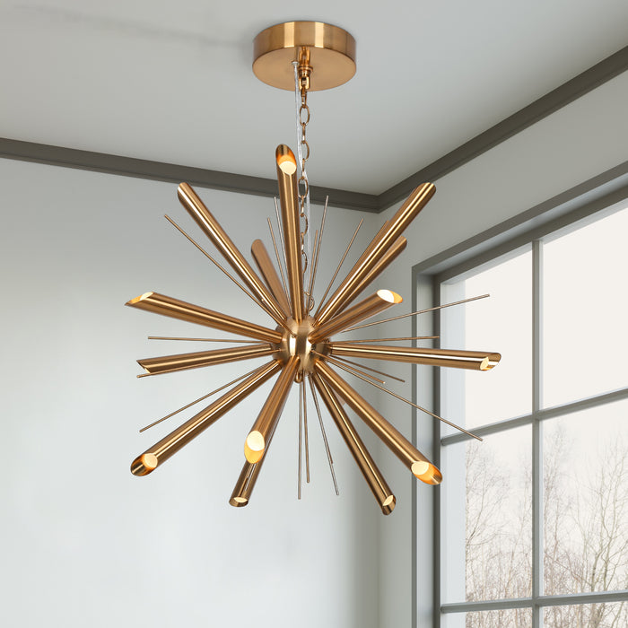 Isalyn 15-Light LED Brass Chandelier