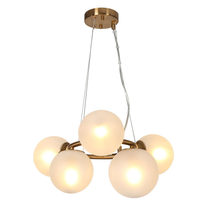 Marilo 5-Light Brass Chandelier