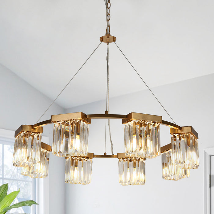 Labrite 8-Light Brass Chandelier