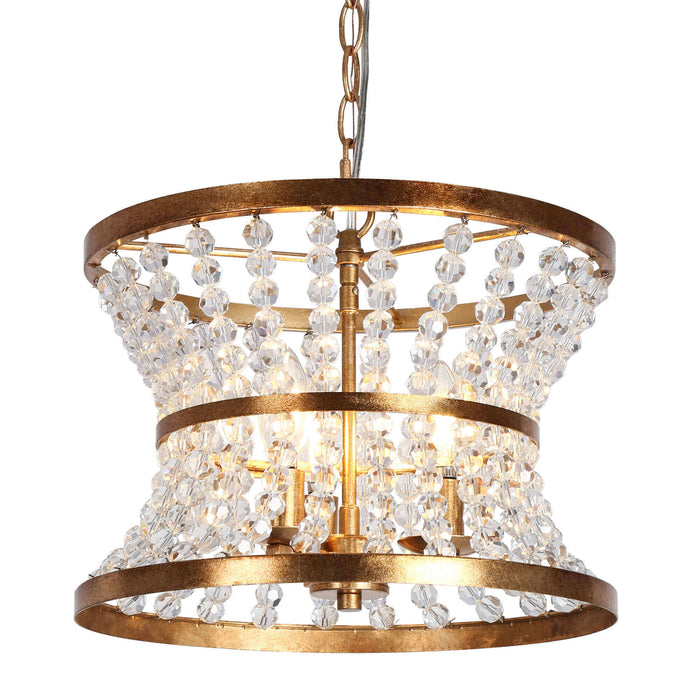Mirelis 3-Light Gold Chandelier