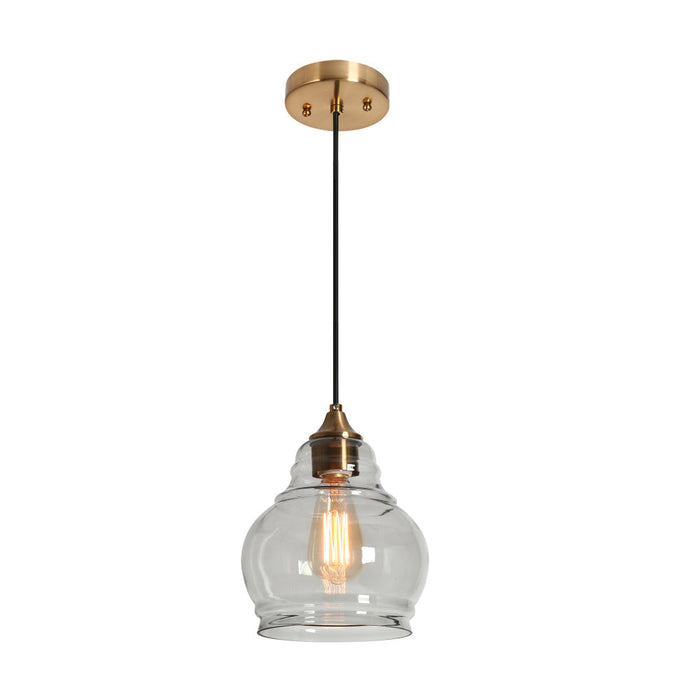 Veylin 1-Light Brass Pendant Light