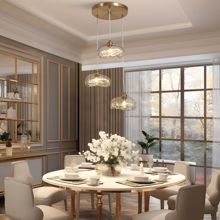 Bresin 3-Light Brass Chandelier