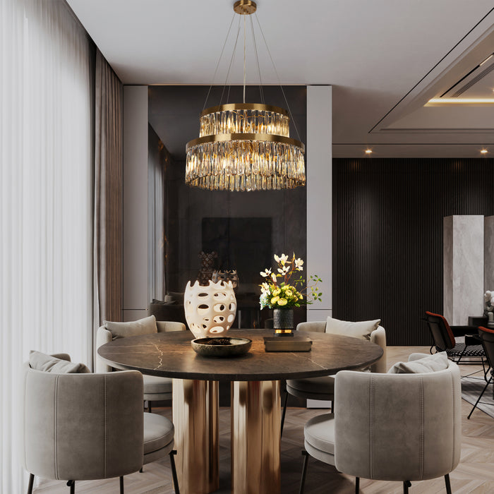 Avelise 6-Light Brass Chandelier