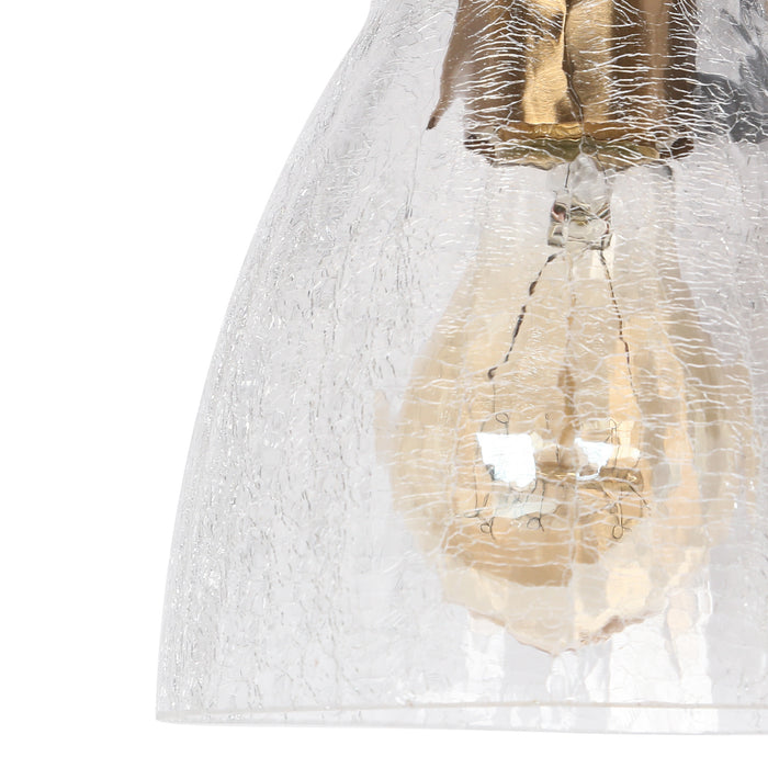 Aidtyr 2-Light Black and Brass Bathroom Vanity Light