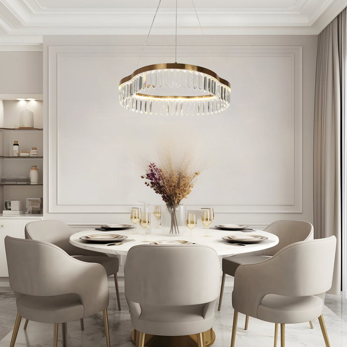 Joviril 1-Light LED Brass Chandelier