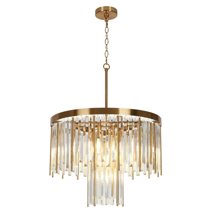 7-Light Glam Crystal Chandeliers - Belles Lighting