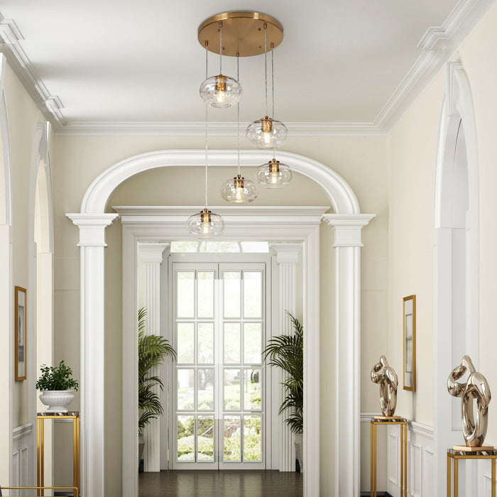 Teveris 5-Light Brass Chandelier