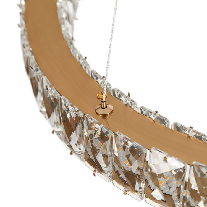 Vexlian 1-Light LED Brass Chandelier