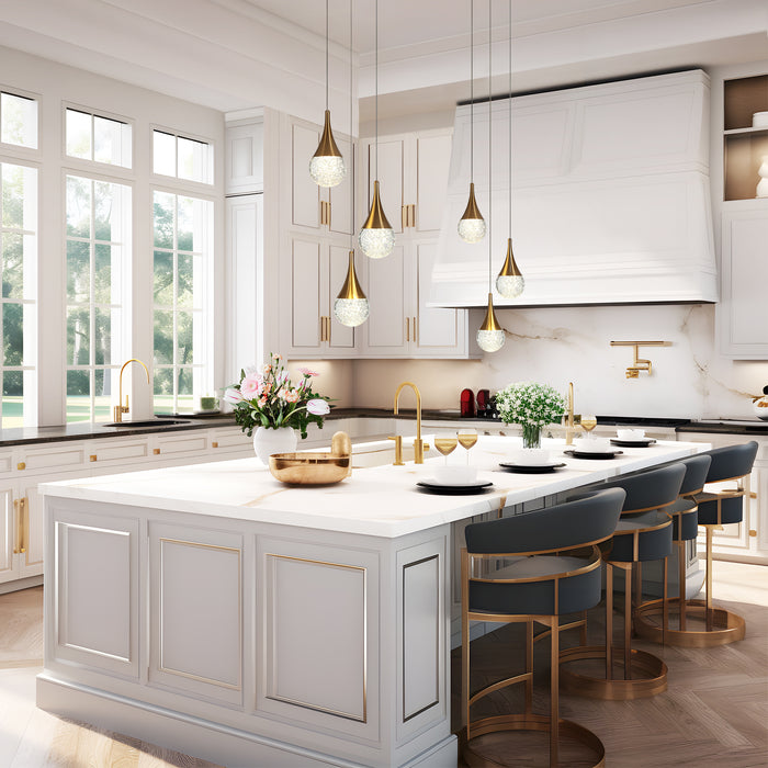 Zaylena 3-Light LED Brass Chandelier