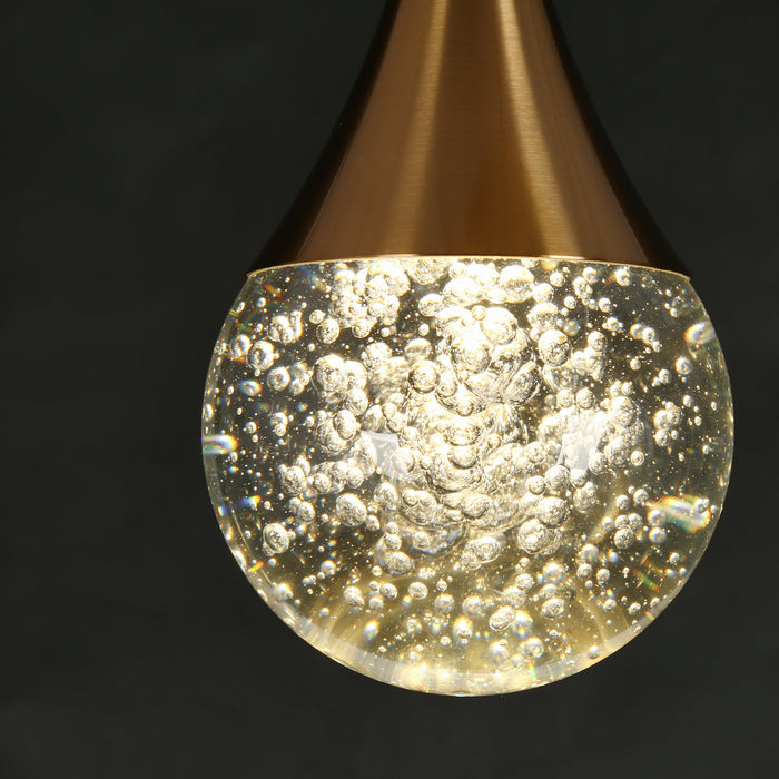 Zaylena 3-Light LED Brass Chandelier