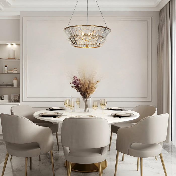 Zyrelin 3-Light Brass Chandelier