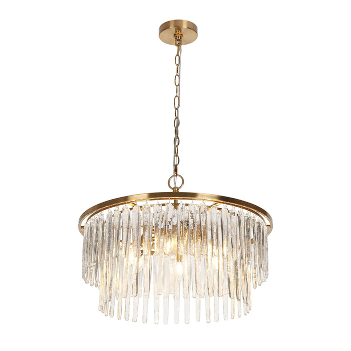 Tisvior 6-Light Brass Chandelier