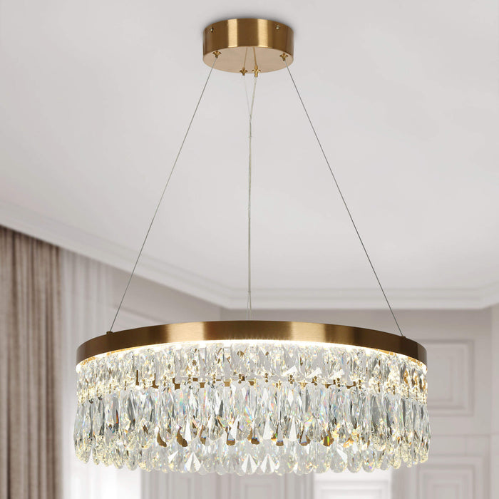 Musonce 1-Light LED Brass Chandelier