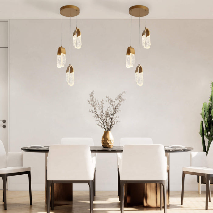 Mavorel 3-Light LED Gold Chandelier