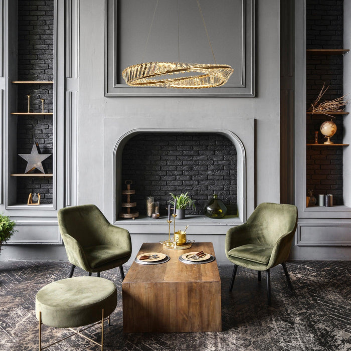 Wynsera 1-Light LED Brass Chandelier
