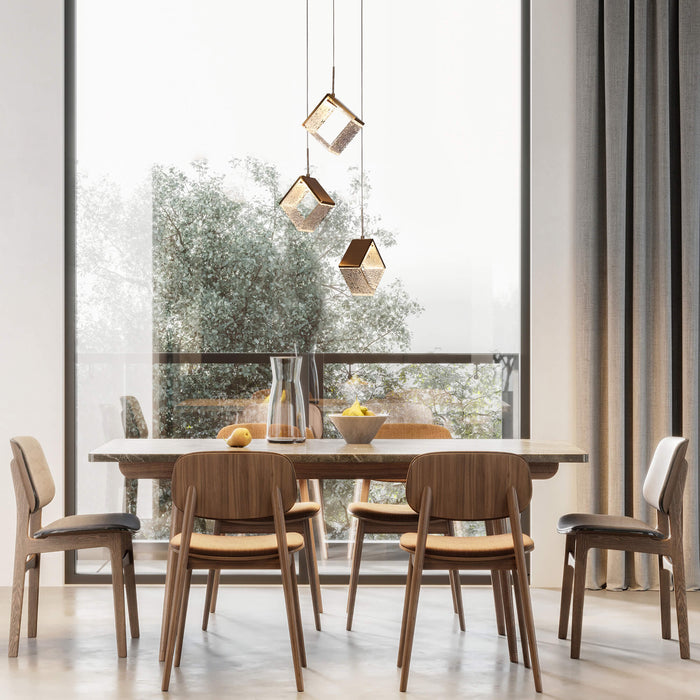 Faylina 3-Light LED Brass Chandelier