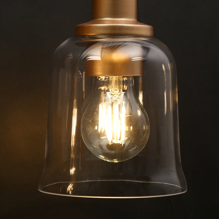 Morrisa 3-Light Gold Bathroom Vanity Light