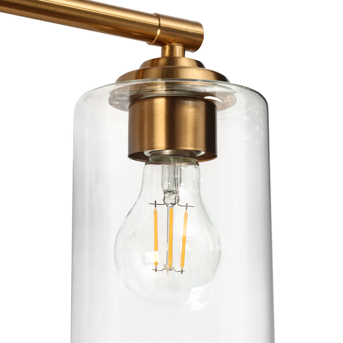 Sauvig 3-Light Brass Bathroom Vanity Light