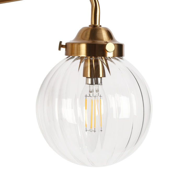 Amarant 3-Light Brass Bathroom Vanity Light