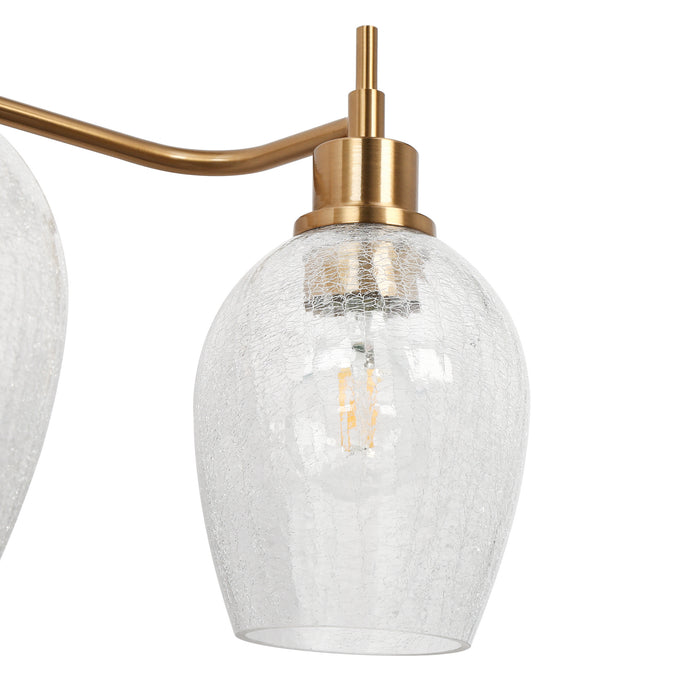 Mirabel 3-Light Brass Bathroom Vanity Light