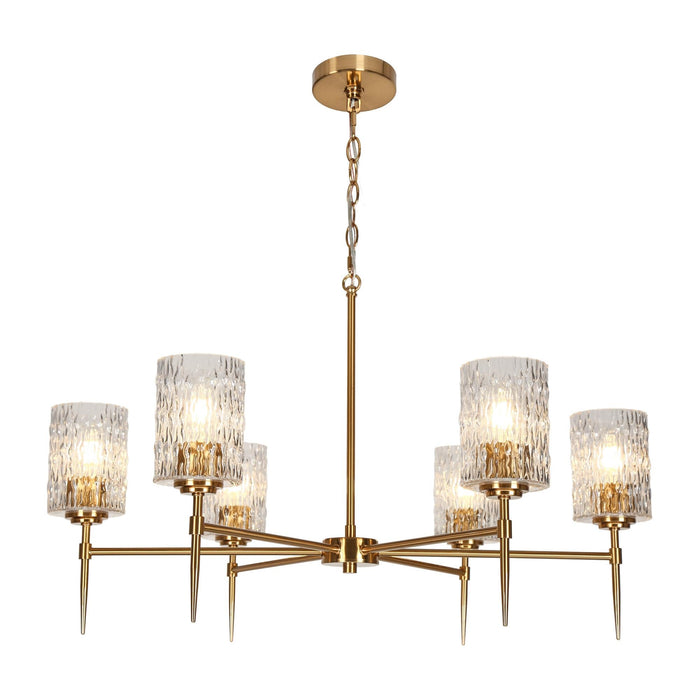 Everard 6-Light Brass Chandeliers