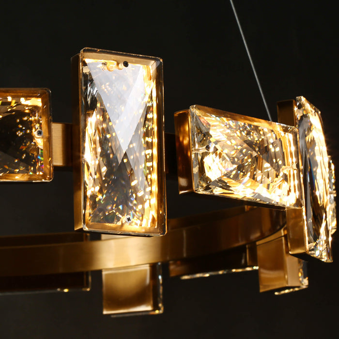 Velmorn 1-Light LED Brass Chandelier