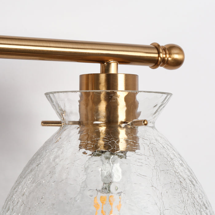 Terivon 3-Light Brass Bathroom Vanity Light