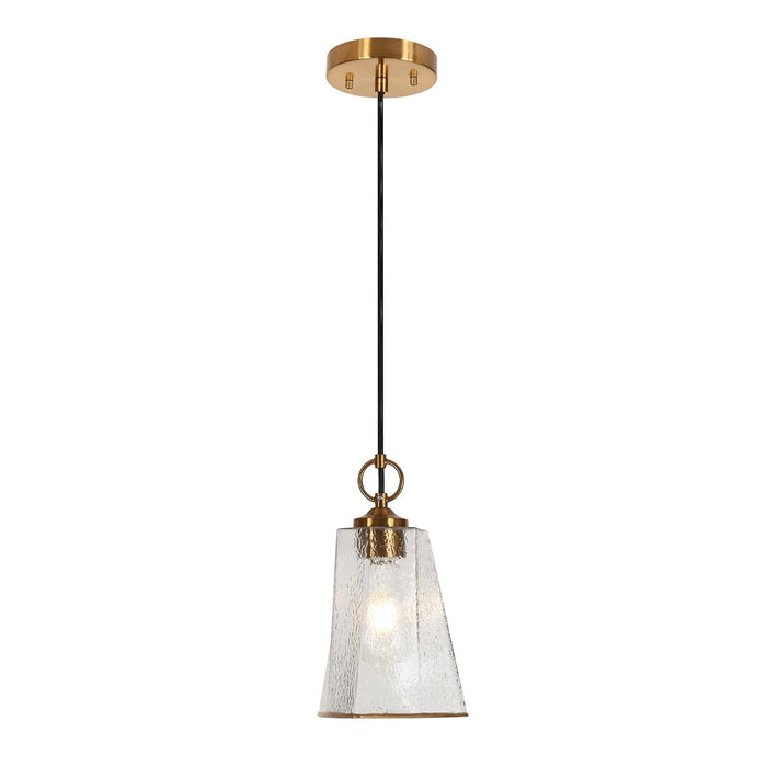 Sduiaor 1-Light Brass Pendant Light