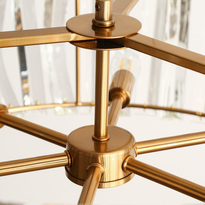 Eurydam 6-Light Brass Chandelier