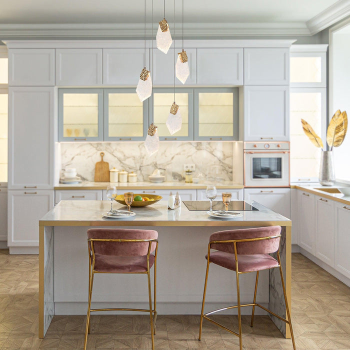 Veylise 5-Light LED Brass Chandelier