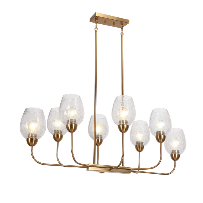 Mirabel 8-Light Brass Island Light