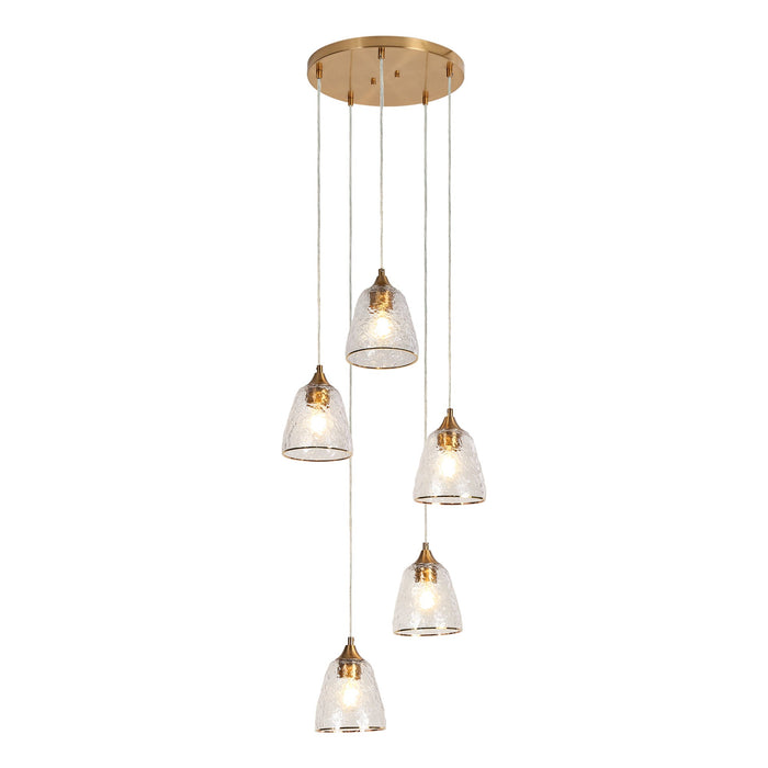 Dolohov 5-Light Brass Chandelier